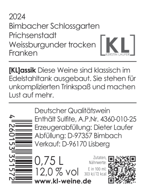 Weissburgunder Klassik trocken 2024 – Bild 2